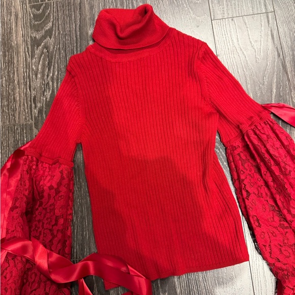 ASOS Red Ribbed Sweater - Picture 3 of 4